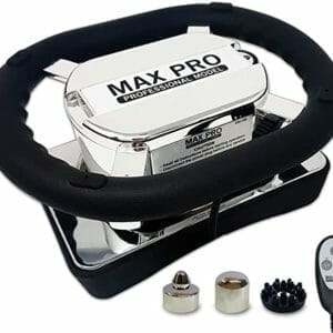 Masajeador de velocidad variable Max Pro con una gran almohadilla vibratoria